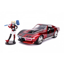 Masinuta din metal harley quinn 1969 chevy corvette scara 1:24 - Img 2