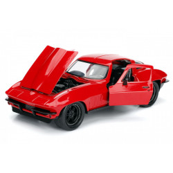 MASINUTA METALICA FAST AND FURIOUS 1966 CHEVY CORVETTE SCARA 1 LA 24 - Img 7