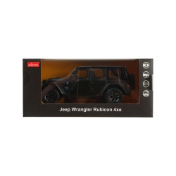 MASINUTA METALICA JEEP WRANGLER RUBICON 4XE NEGRU SCARA 1 LA 24