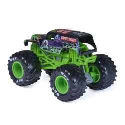 MONSTER JAM LEGACY TRUCKS MASINUTA METALICA GRAVE DIGGER SCARA 1 LA 64 - Img 3