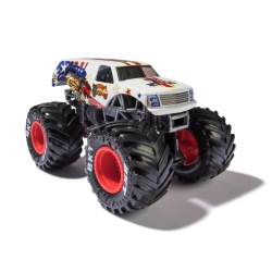 MONSTER JAM MASINUTA METALICA JESTER SCARA 1 LA 64 - Img 2