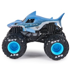 MONSTER JAM MASINUTA METALICA MEGALODON SCARA 1 LA 64 - Img 4