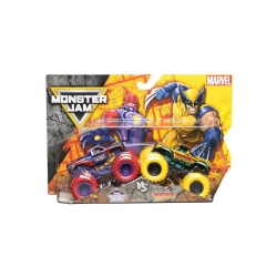 MONSTER JAM SET 2 MASINUTE METALICE THE SENTINELS VS WOLVERINE SCARA 1 LA 65