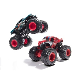 MONSTER JAM SET 2 MASINUTE METALICE VENOM VS THE AMAZING SPIDERMAN SCARA 1 LA 65 - Img 5