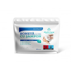 Multi care antiseptik boneta cu sampon 2% chg 1buc