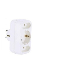 Multistecker 2xEURO + 1xCEE7/3 alb