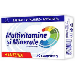 MULTIVITAMINE+MINERALE+LUTEINA 56CPR