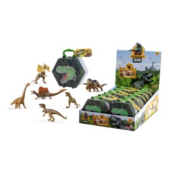 NATURE WORLD DINO SET 6 DINOZAURI IN CUTIE PIRAMIDA - Img 2