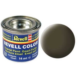 Negru verzui mat, vopsea email 14 ml