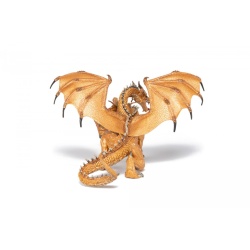 PAPO FIGURINA DRAGON CU DOUA CAPETE AURIU - Img 5