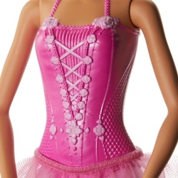 PAPUSA BARBIE BALERINA BLONDA CU COSTUM ROZ - Img 5