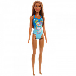 Papusa barbie satena cu costum de baie albastru - Img 2