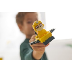 PATRULA CATELUSILOR ACTION PUPS SET VEHICUL DE SALVARE HOVERBOARD SI FIGURINA RUBBLE 5 CM - Img 4