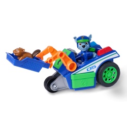 PATRULA CATELUSILOR CAUTARE SI SALVARE SET FIGURINA ROCKY SI VEHICUL DE RECICLARE - Img 5