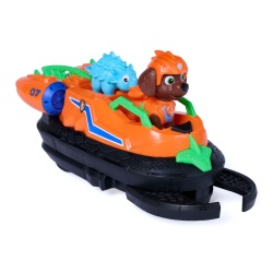 PATRULA CATELUSILOR FILMUL CU DINOZAURI SET DINO VEHICUL HOVERCRAFT CU FIGURINA ZUMA SI ACCESORII 15CM - Img 2