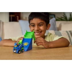 PATRULA CATELUSILOR FILMUL CU DINOZAURI SET VEHICUL CU RAMPA SI FIGURINA CHASE - Img 3