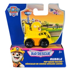 PATRULA CATELUSILOR PUP SQUAD RACERS AIR RESCUE VEHICUL METALIC RUBBLE SCARA 1 LA 55 - Img 1