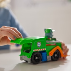 PATRULA CATELUSILOR SET VEHICUL DE BAZA CAMIONUL DE RECICLARE SI FIGURINA ROCKY - Img 10
