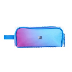 PENAR TIP ETUI DREPTUNGHIULAR OXFORD GRADIENT 3 COMPARTIMENTE ALBASTRU/ROZ