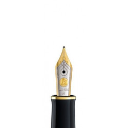 Penita b din aur de 18k/750 ornament din rodiu pentru stilou m900/910 bicolora