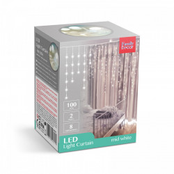Perdea luminoasă - 100 LEDuri - albă - IP44 - 2,2 m - 8 programe - Img 6