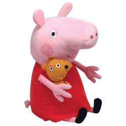 PLUS TY 38CM BEANIE BABIES PEPPA PIG PEPPA