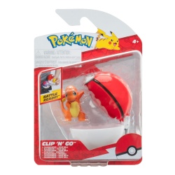 Pokemon - Set 2 figurine Clip n Go, Charmander #1 with Poké Ball W18 - Img 1