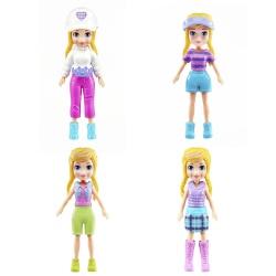 POLLY POCKET SET 2 PAPUSI SI ACCESORII 27 PIESE - Img 6