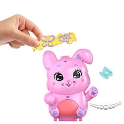 POLLY POCKET SET GENTUTA ANIMALUT IEPURAS LA PETRCERE CU ACCESORII - Img 9