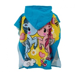 Poncho copii 60x120 cm Unicorn - Img 2