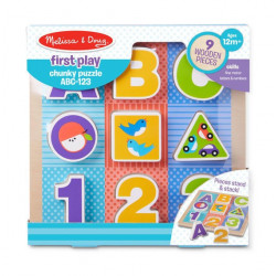 Puzzle cu piese mari pentru belelusi Melissa and Doug - Img 2