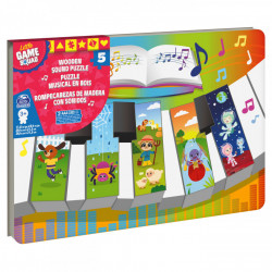 Puzzle din lemn in forma de pian cu sunete - Img 2