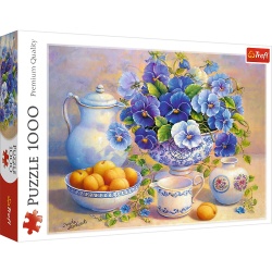 PUZZLE TREFL 1000 BUCHET ALBASTRU - Img 1