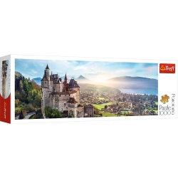 PUZZLE TREFL 1000 PANORAMA CASTELUL MENTHON - Img 1