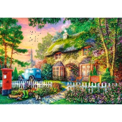 PUZZLE TREFL 1000 PREMIUM PLUS TEA TIME CASUTA STONEY LANE - Img 2