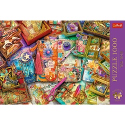 PUZZLE TREFL 1000 PREMIUM PLUS TEA TIME UN BIROU PLIN DE INSPIRATIE - Img 3