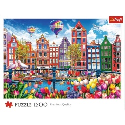 PUZZLE TREFL 1500 AMSTERDAM COLORAT - Img 3
