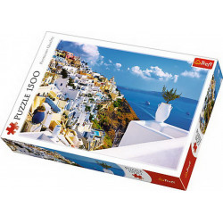 PUZZLE TREFL 1500 SANTORINI - Img 1
