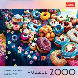 PUZZLE TREFL 2000 COLECTIA SUA GOGOSI COLORATE CU POSTER INCLUS - Img 3