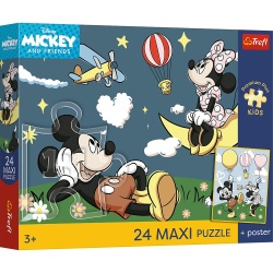 PUZZLE TREFL 24 MAXI PREMIUM PLUS KIDS DISNEY MICKEY MOUSE SI PRIETENII SOARECILOR CU POSTER