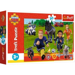 PUZZLE TREFL 30 POMPIERUL SAM GATA DE SALVARE - Img 1