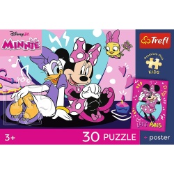 PUZZLE TREFL 30 PREMIUM PLUS KIDS MINNIE VESELA PLUS POSTER - Img 4