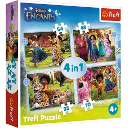 PUZZLE TREFL 4IN1 ENCANTO LUMEA MAGICA - Img 1