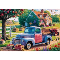PUZZLE TREFL 500 PREMIUM PLUS TEA TIME CAMPIONATUL EUROPEAN MASINA FERMIERULUI - Img 2