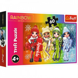 Puzzle trefl 60 rainbow high papusile jucause - Img 1