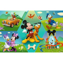 PUZZLE TREFL PRIMO SUPER SHAPE XXL 60 DISNEY MICKEY AMUZANTUL - Img 2