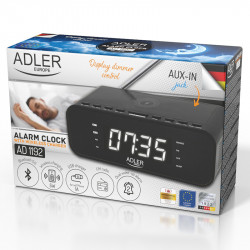 RADIO CU CEAS INCARCARE WIRELESS AD 1192 NEGRU ADLER - Img 7