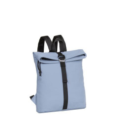 Rucsac new rebels mart-los angeles rolltop mini, dimensiuni 27/8/33 cm, culoare albastru deschis