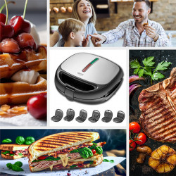 SANDWICH MAKER 6 IN 1 1200W CR 3057 CAMRY - Img 4