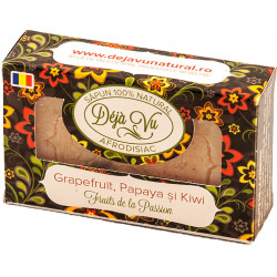 SAPUN NATURAL CU GRAPEFRUIT, KIWI SI PAPAYA 90GR